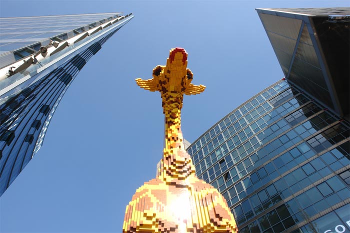 Jirafa del parque Legoland de Berlín