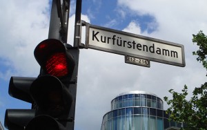 Zona de compras de Kurfürstendamm en Berlín