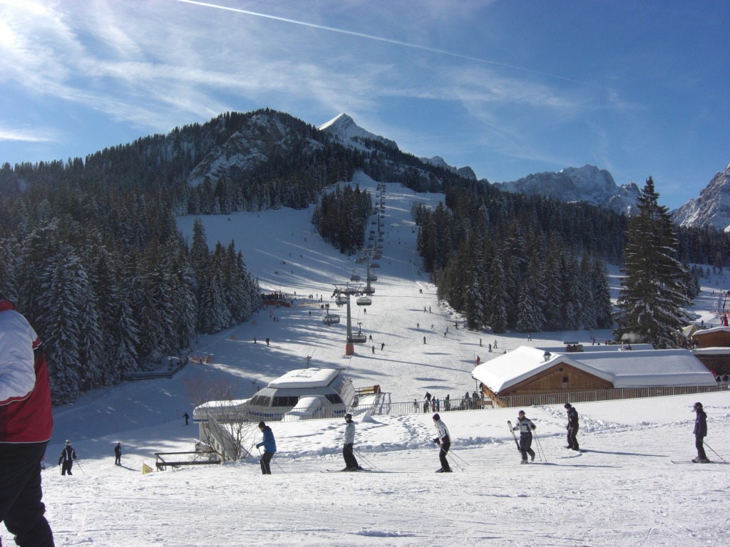 Esquí en la zona Garmisch-Partenkirchen de Baviera